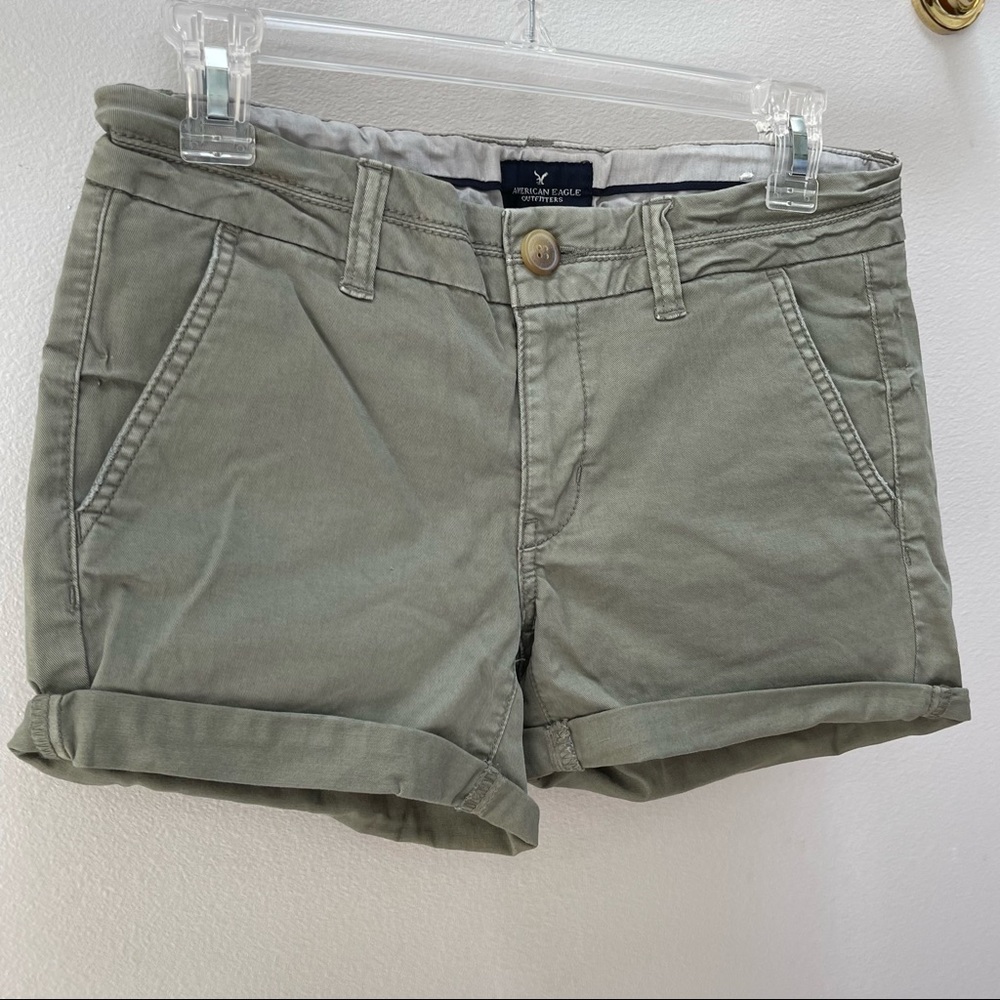 American Eagle Midi Stretch Shorts